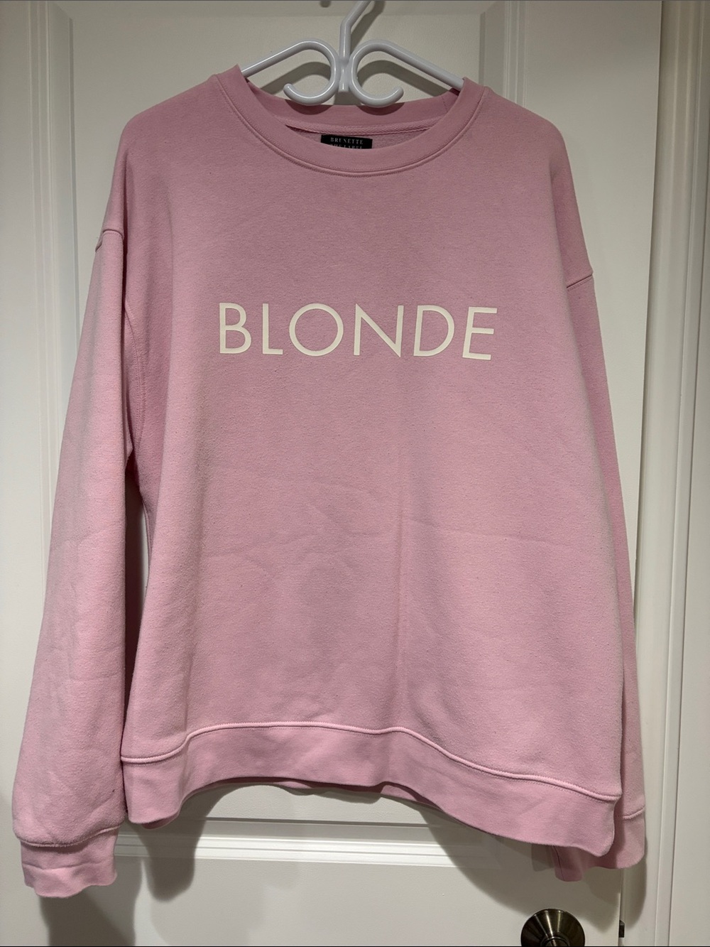 Blonde Crewneck Sweatshirt - Pink